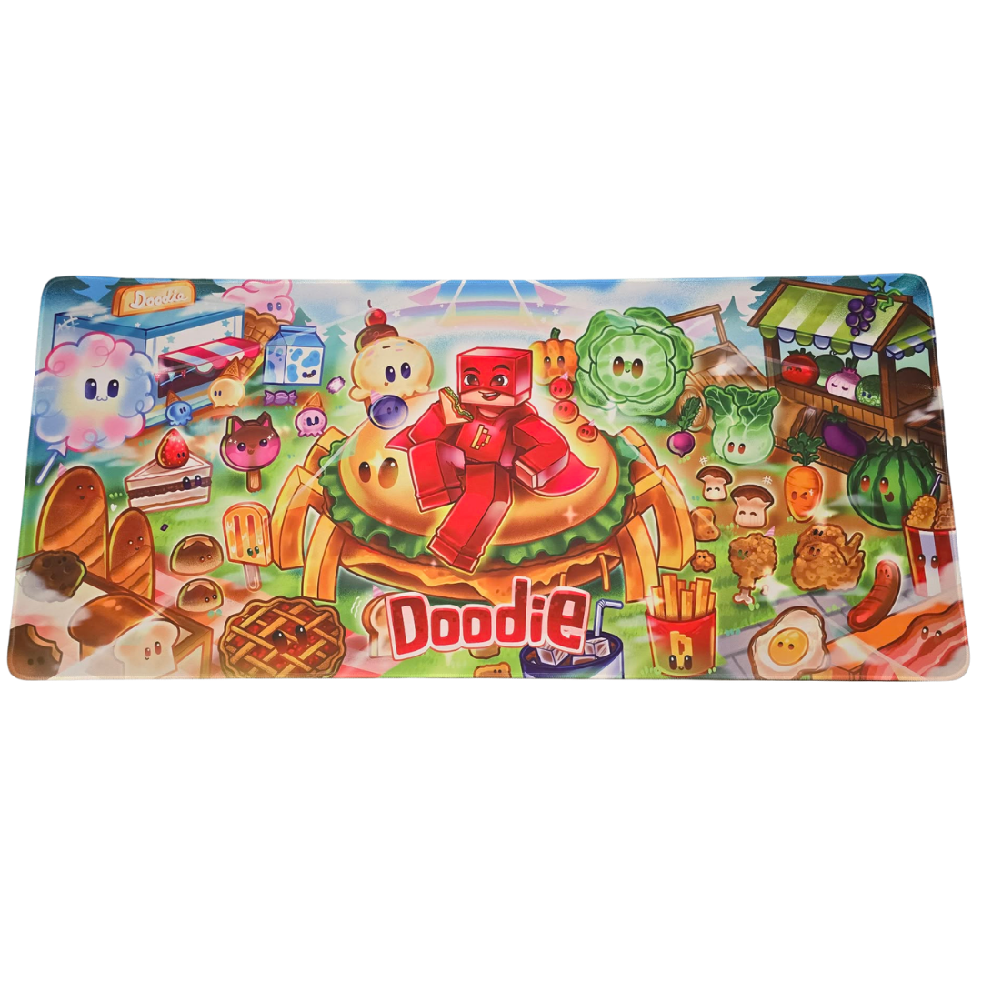 Doodie – Food Fight Mauspad XL – 90 x 40 cm