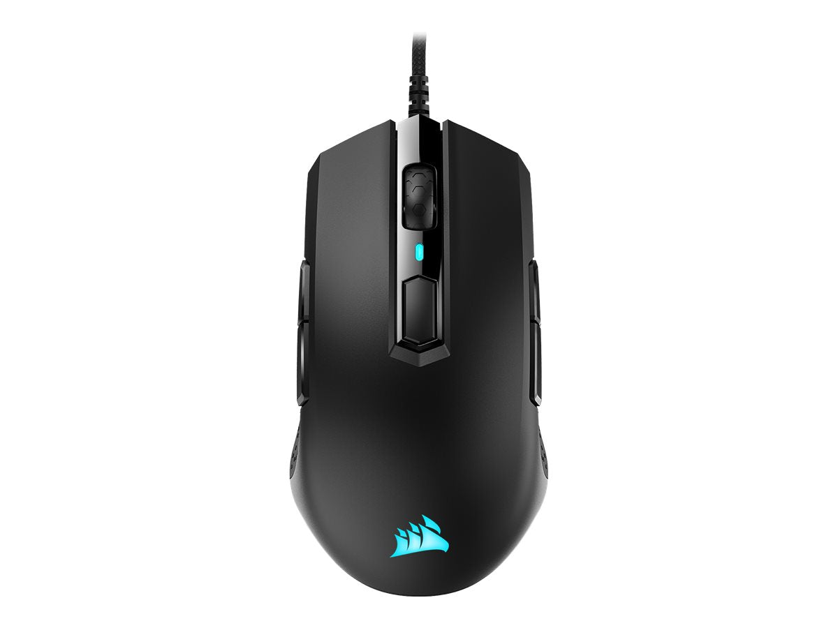 CORSAIR Gaming M55 RGB PRO Optisk Kabling Sort