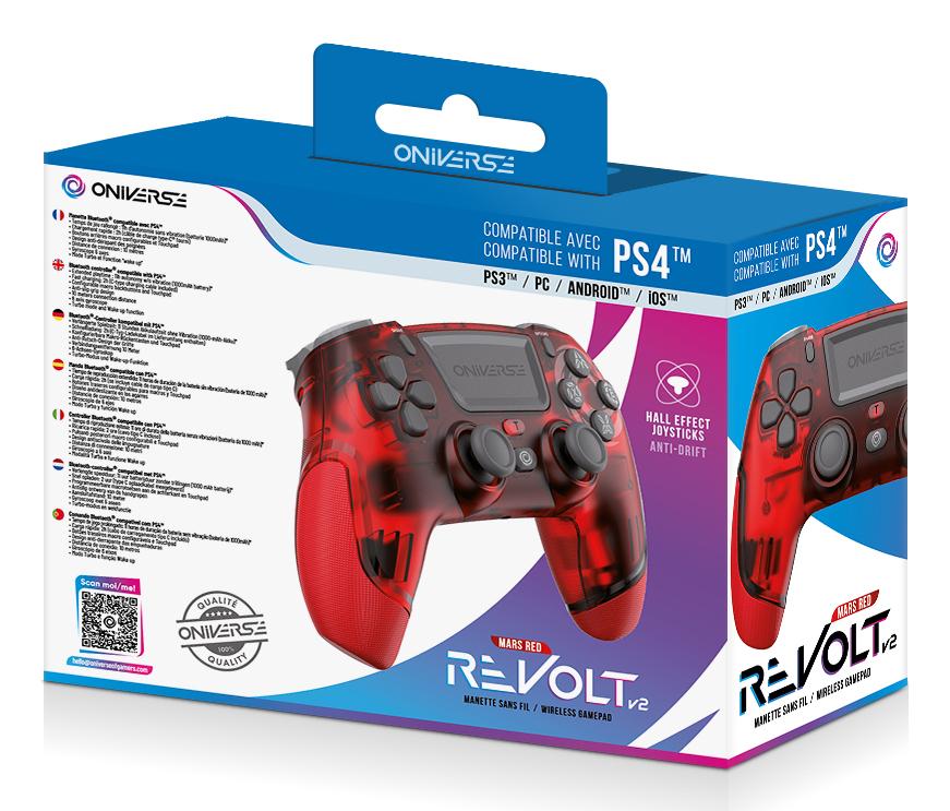 Oniverse - Wireless Controller Revolt V2 BT Wasp - PS4 (Mars Red) Geekd