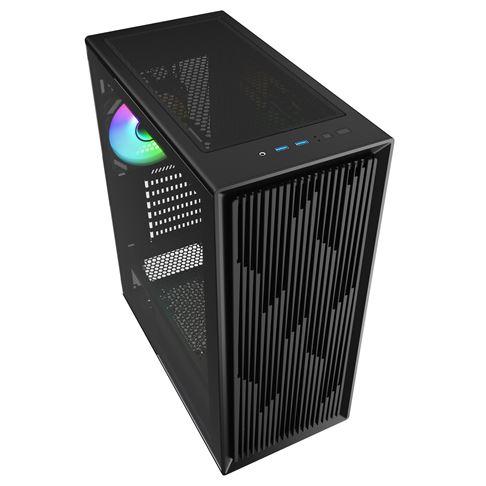 Sharkoon VK2 RGB Black Tempered Glass 4x 120mm Fans ARGB PWM 360mm Radiator Support ATX Gaming PC Case Sharkoon