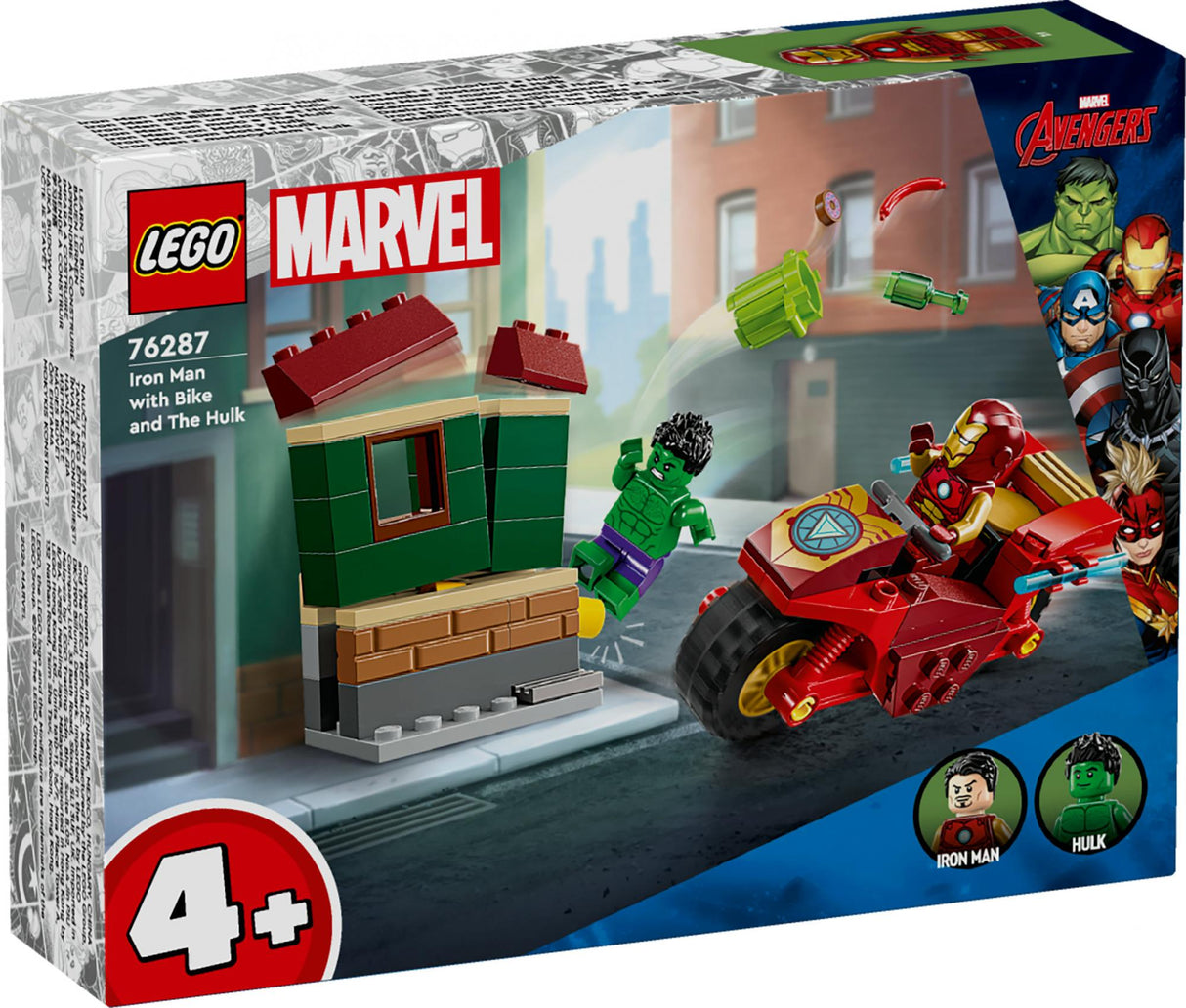 LEGO 76287 Marvel Super Heroes Iron Man with Bike and the Hulk LEGO