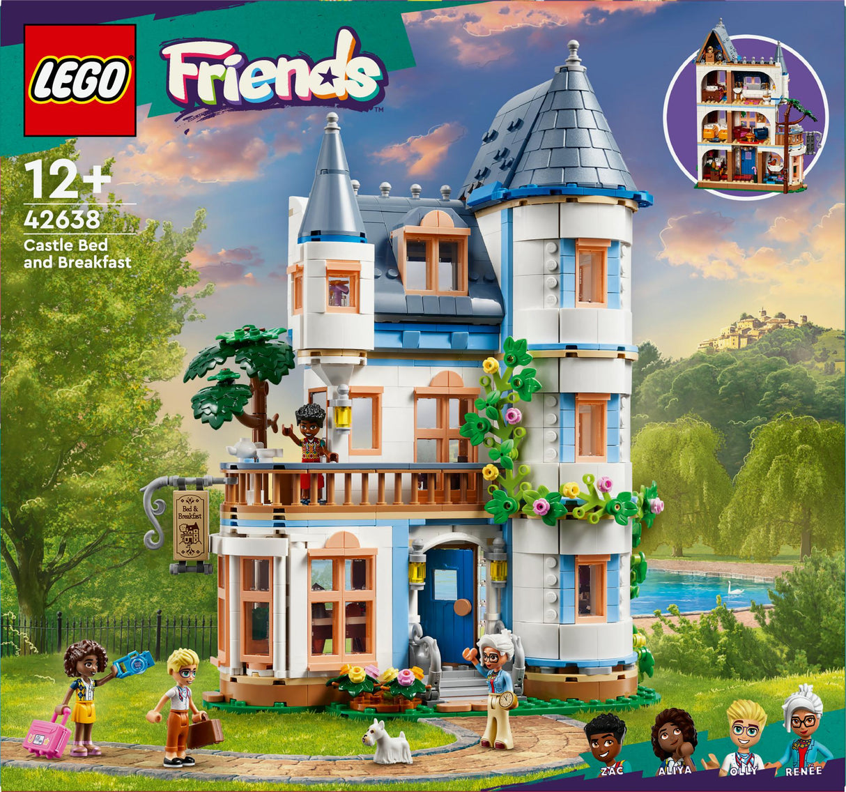 LEGO 42638 Friends Castle with Holiday Accommodation, construction toy LEGO