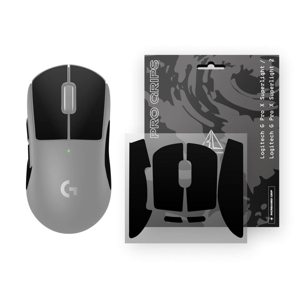 threepointzero Pro Grips til Logitech G Pro X Superlight / Superlight 2