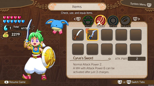 Wonder Boy Asha in Monster World Nintendo Switch – Gameplay, spilscene 8