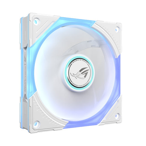 ASUS ROG Eurux GR120 ARGB Reverse Fan White Edition - Triple Pack – set skråt forfra (vinkel 7)