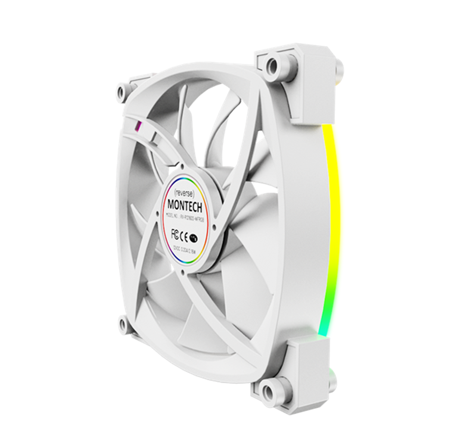 Montech RX120 PWM White - reverse fan Montech