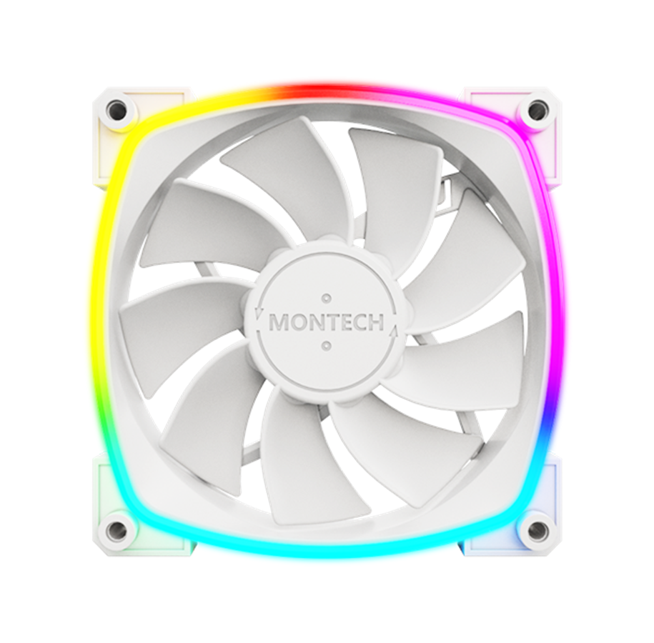 Montech RX120 PWM White - reverse fan Montech