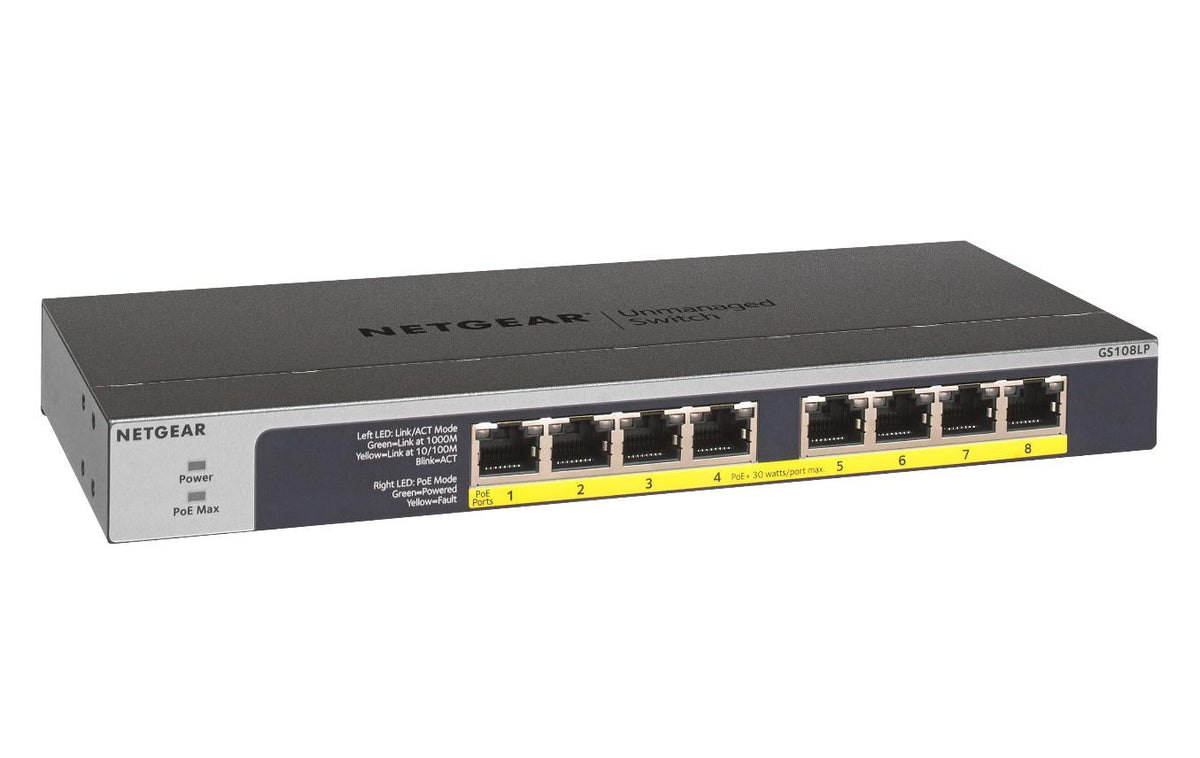 Netgear 8PT POE/POE+ GIGABIT UNMANAGED SWCH Netgear International Limited