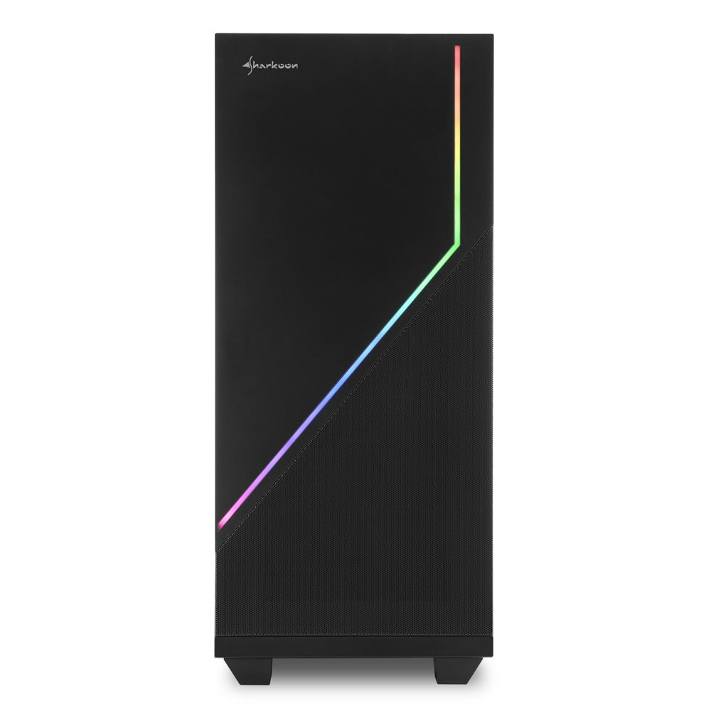 Sharkoon RGB FLOW, tower case (black, side panel of tempered glass) Sharkoon