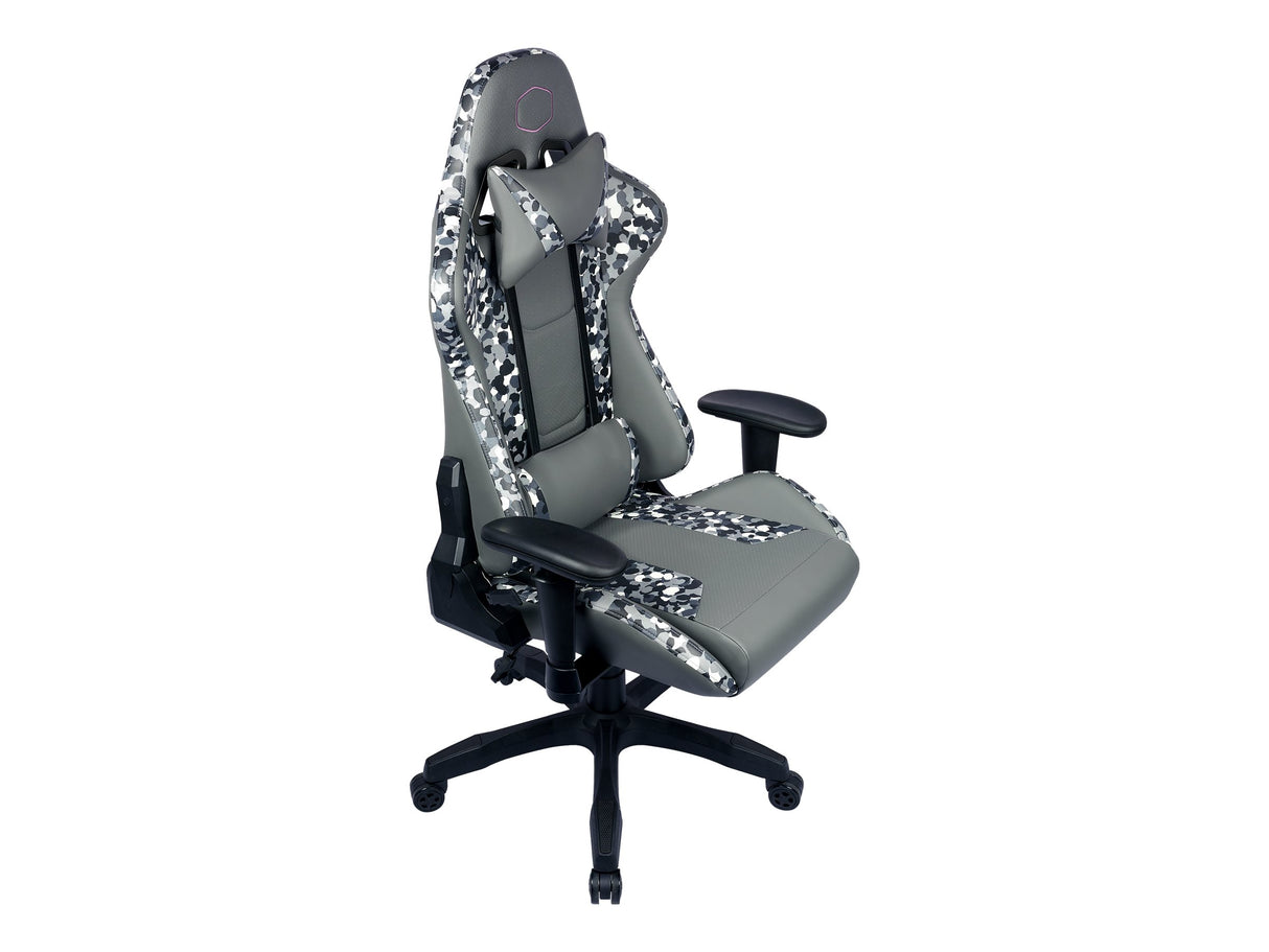 Cooler Master Calibre R1S Dark Knight CAMO Gamer Stuhl Schwarz Grau Weiß