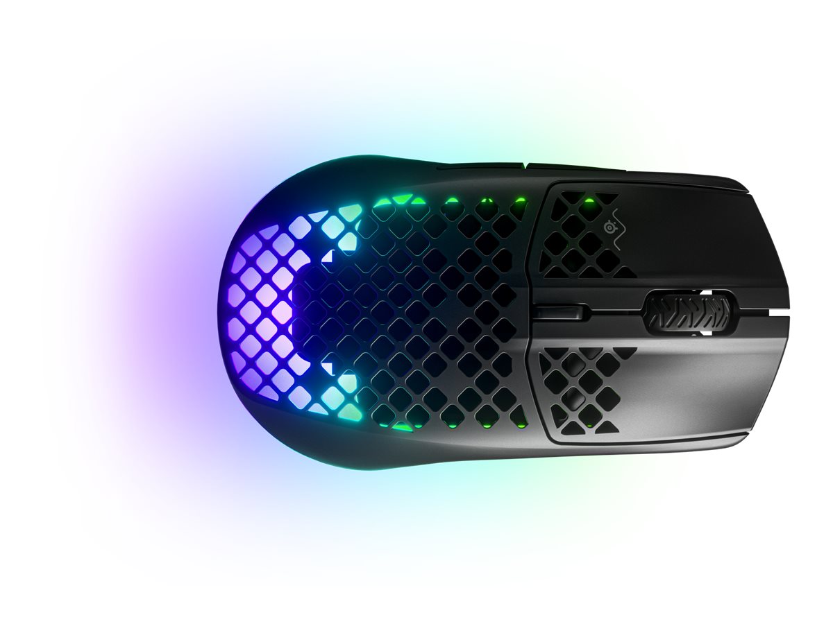 SteelSeries Aerox 3 2022 Edition Optischer Funk-/Kabelgebundener Modus Schwarz