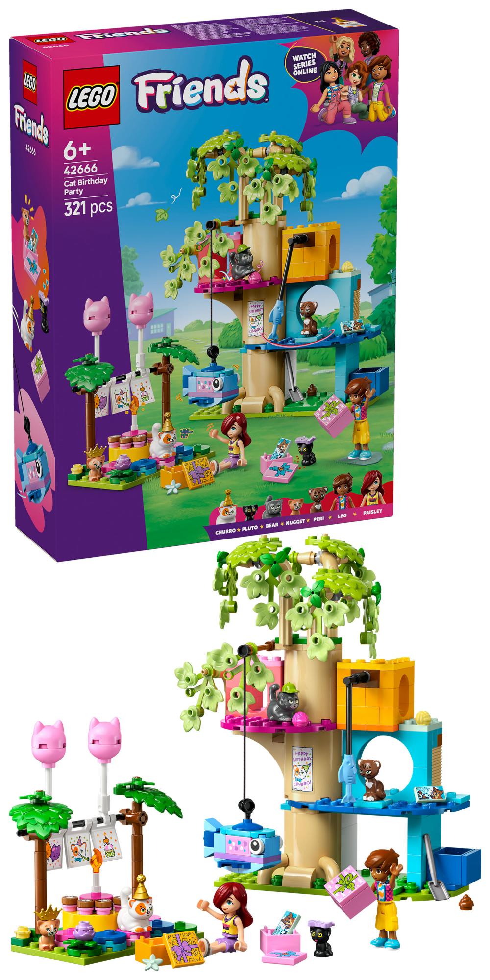 LEGO - LEGO Friends - Cat Birthday Party & Tree House (42666) LEGO