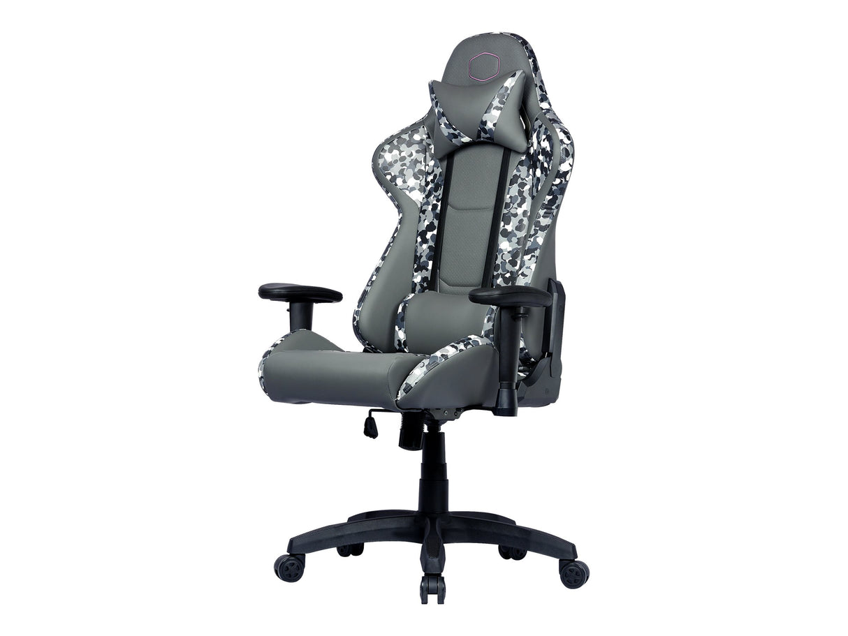 Cooler Master Calibre R1S Dark Knight CAMO Gamer Stuhl Schwarz Grau Weiß