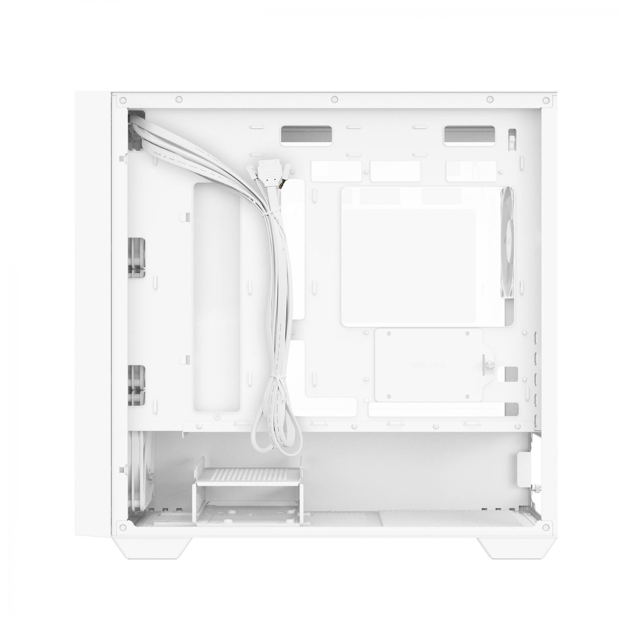 ASUS A21 PLUS mATX Case with 4 Pre-installed ARGB Fans, BTF support - White ASUS