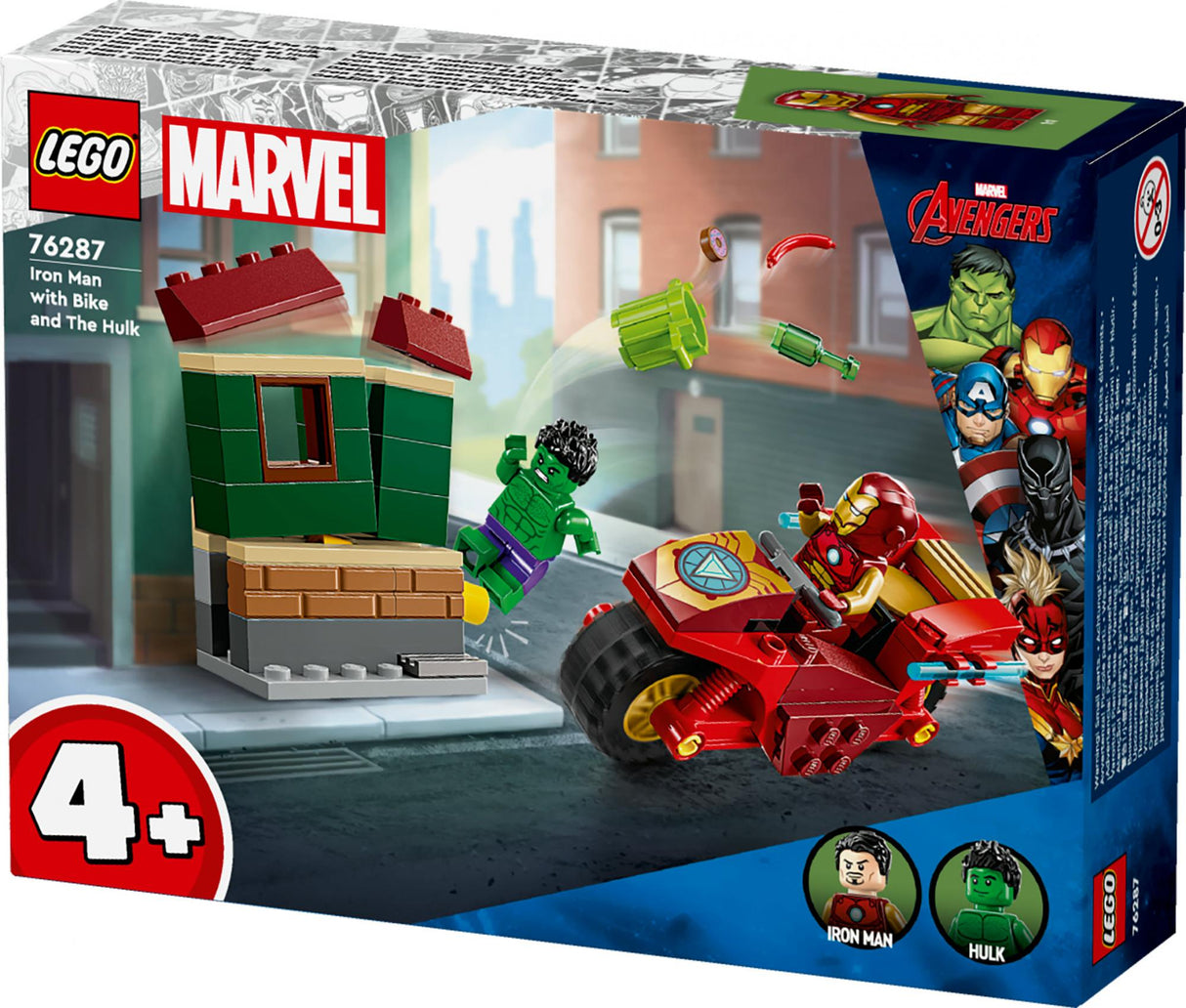 LEGO 76287 Marvel Super Heroes Iron Man with Bike and the Hulk LEGO