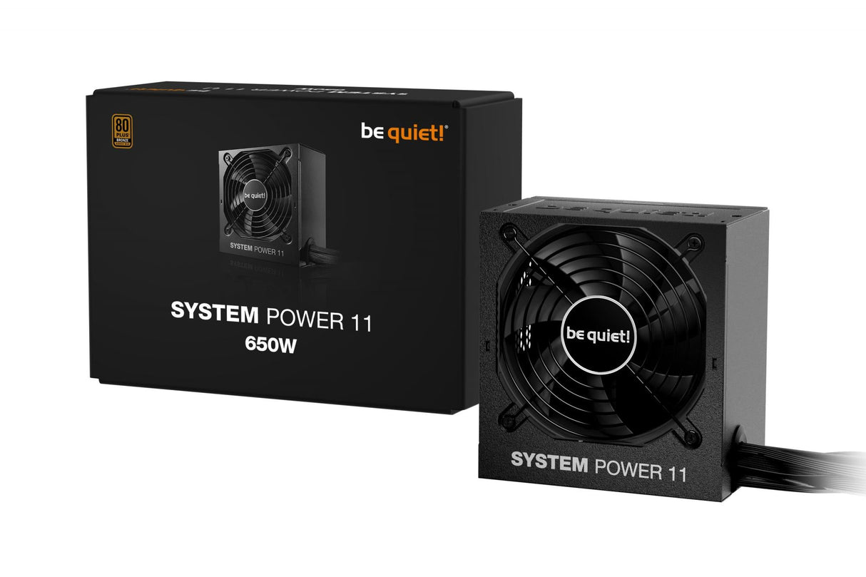 Be quiet System Power 11 650W ATX3.1 (black, 1x 12-pin high power GPU, 2x PCIe, 650 watts) Be quiet