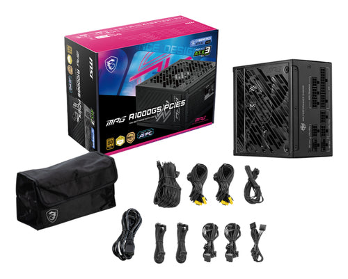 MSI MPG A1000GS PCIE5 1000 W strømforsyning - 80 PLUS Gold - visning 4