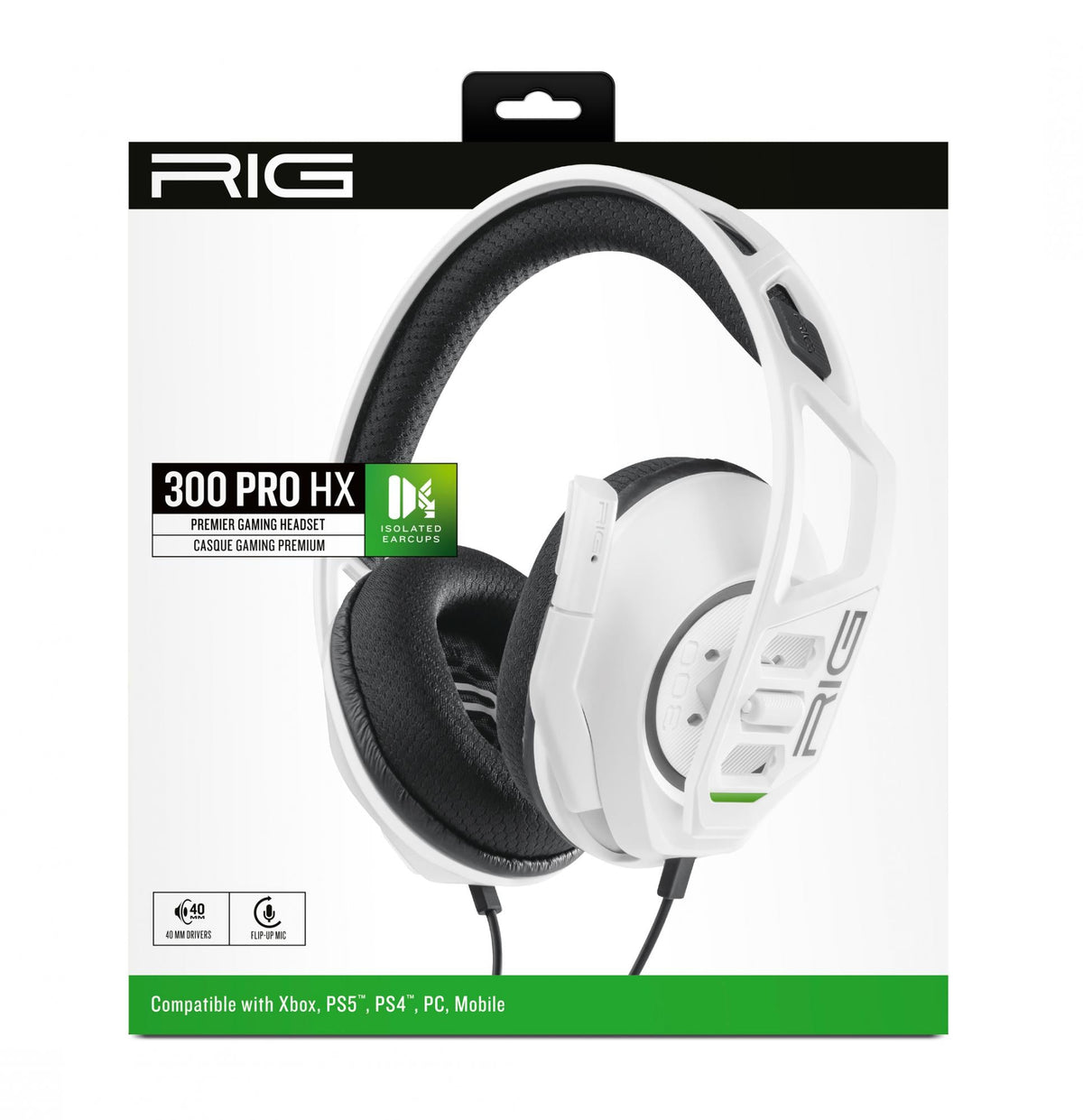 Nacon - Rig Headphones 300 Pro HX - White Nacon