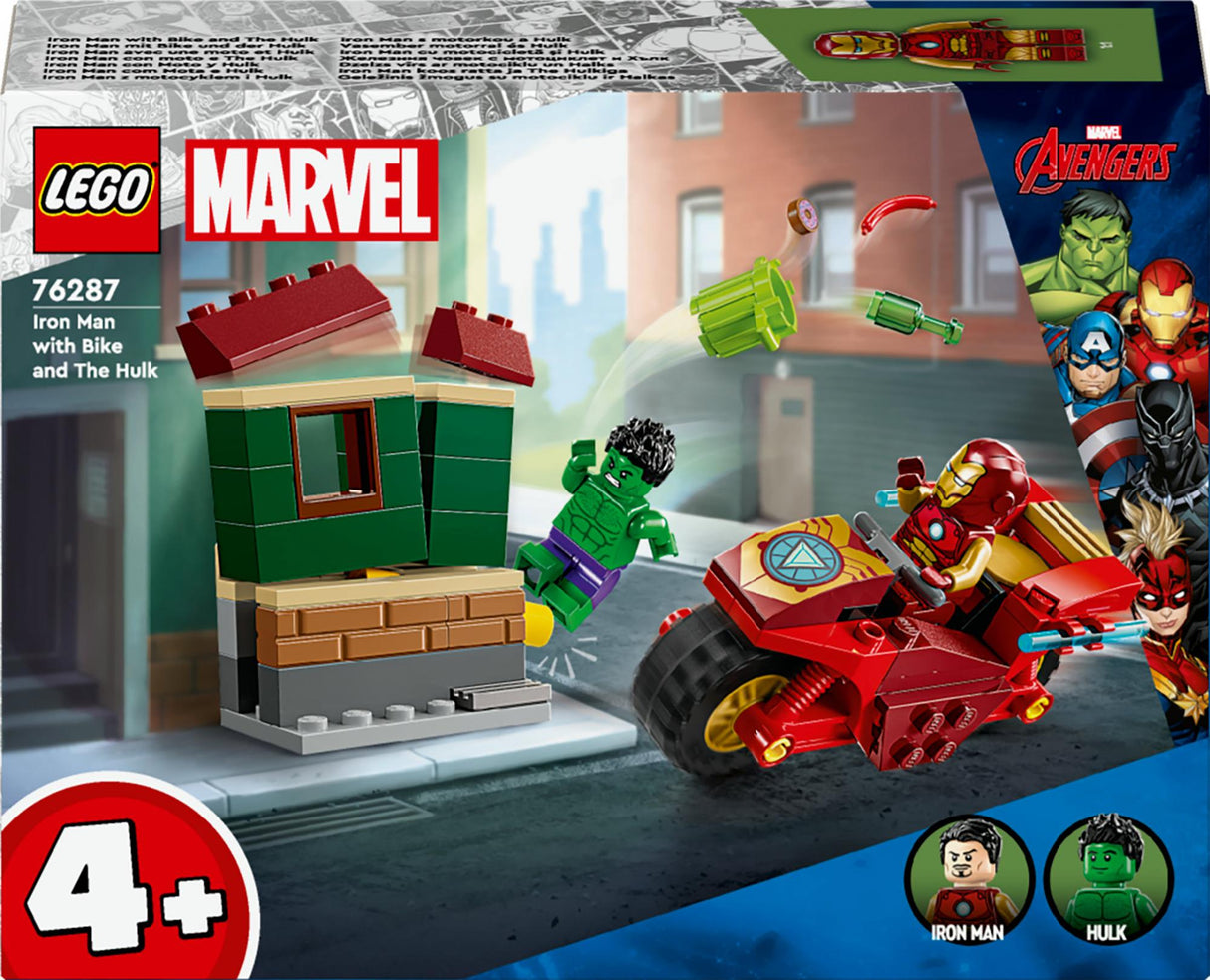 LEGO 76287 Marvel Super Heroes Iron Man with Bike and the Hulk LEGO