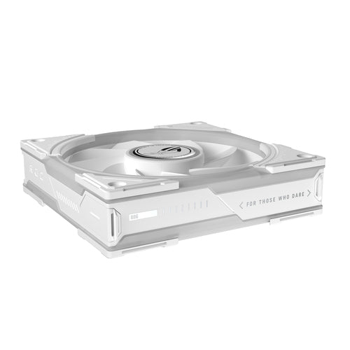 ASUS ROG Eurux GR120 ARGB Reverse Fan White Edition - Triple Pack – set ovenfra (vinkel 3)