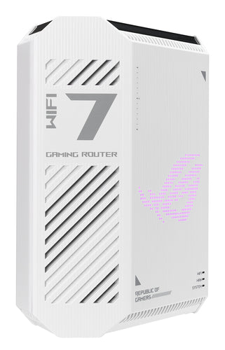 ASUS ROG Strix GS-BE7200 – routerens side med ventilationsåbninger