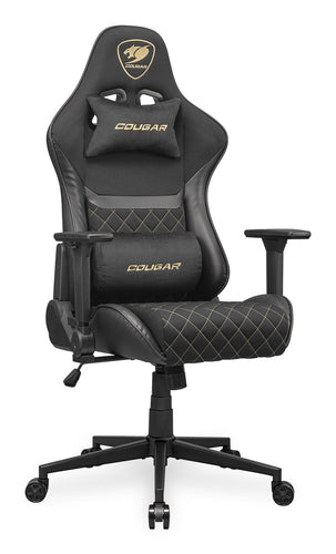 COUGAR Armor One V2 Gold F, PVC/stof, sort gamingstol – produktdetalje