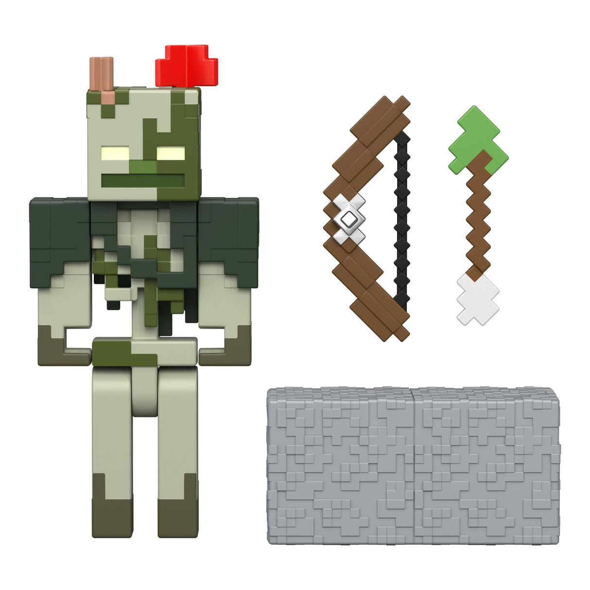 Minecraft - Biome Builds 8cm Figure - Redstone Charged Bogged (JJR87-JL10) Minecraft