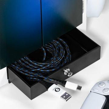 Numskull PS5-inspirierter blauer und weißer Gaming-Schrank