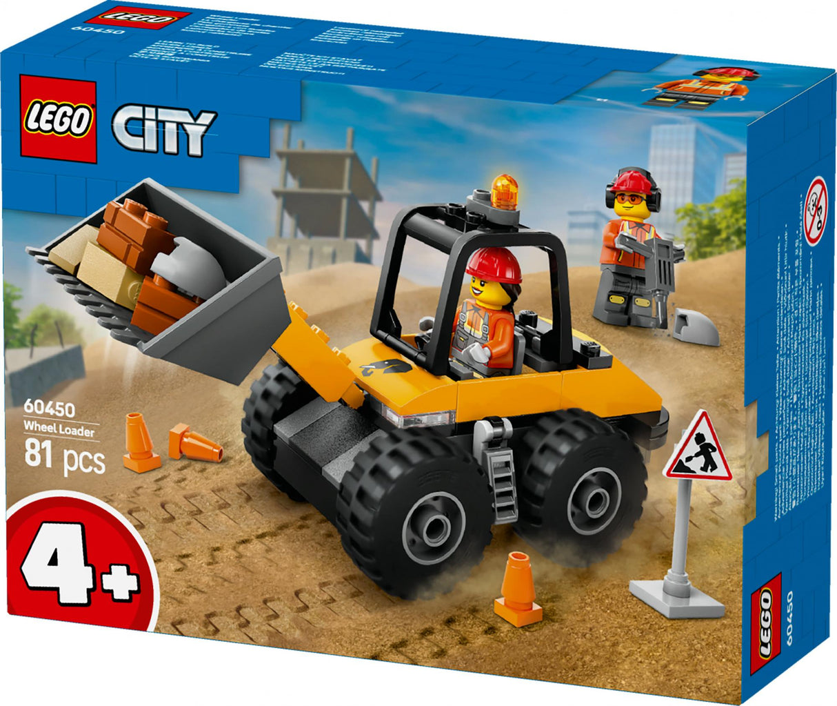 LEGO - LEGO City - Yellow Construction Wheel Loader (60450) LEGO