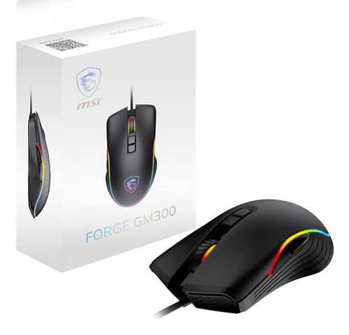 MSI FORGE GM300 gamingmus - sort - visning 5