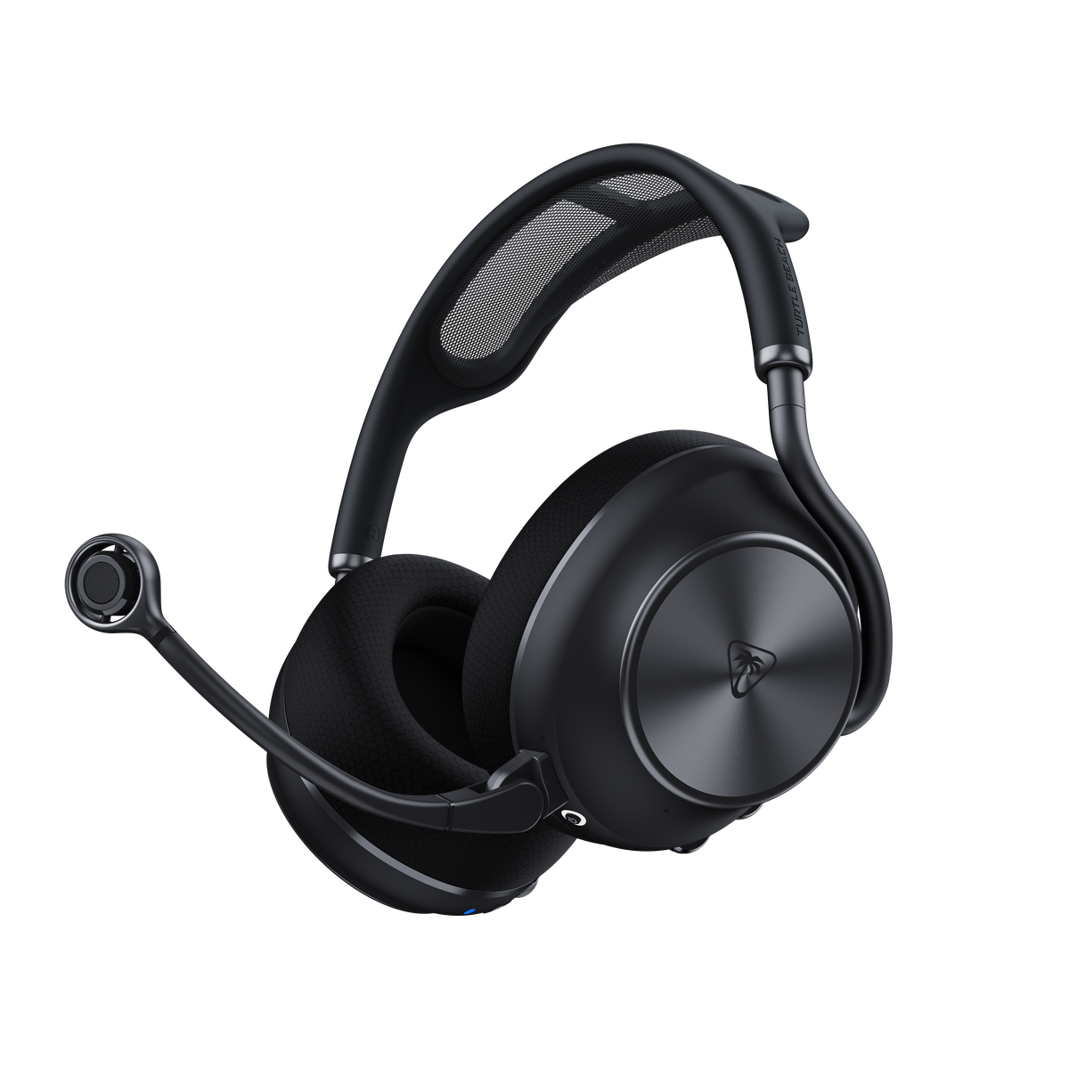 Turtle Beach Stealth Pro II – Xbox-headset, sort – Headset på mørk baggrund