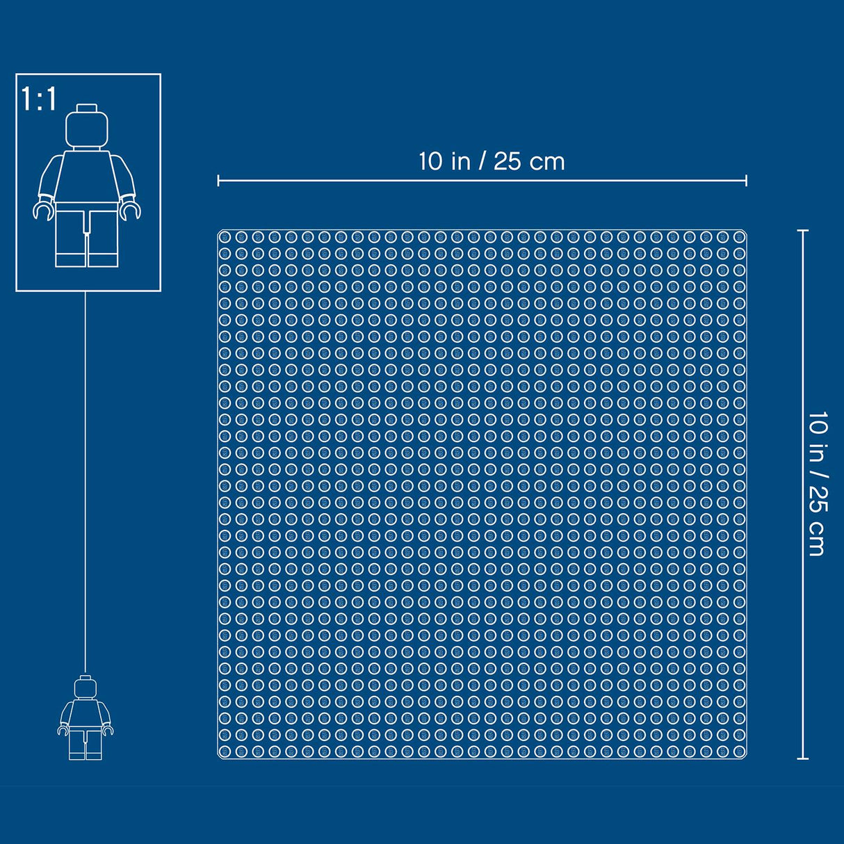 LEGO Classic - Blue Baseplate - 10714 LEGO