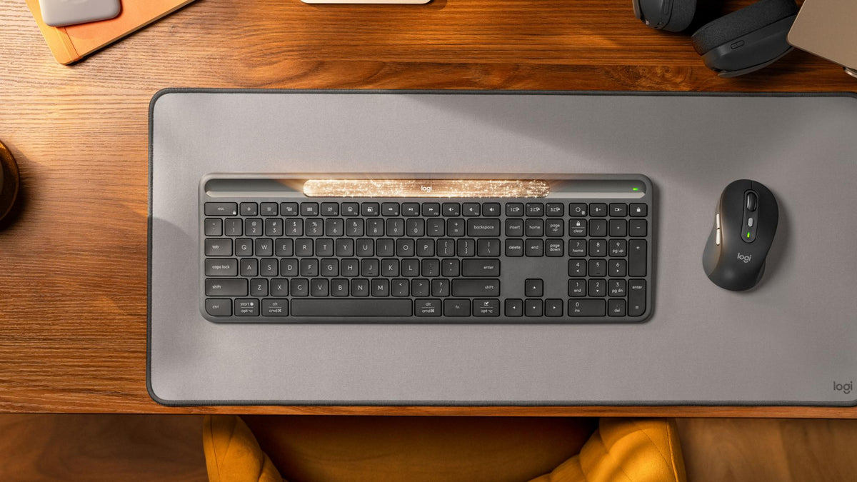 Logitech - Signature Slim Solar+ K980 Keyboard - Graphite (Nordic) Logitech