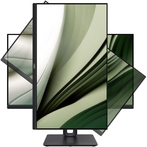 MSI PRO MP245PG – 23,8″ Full HD IPS-skærm, 100 Hz – pivot-funktion illustreret