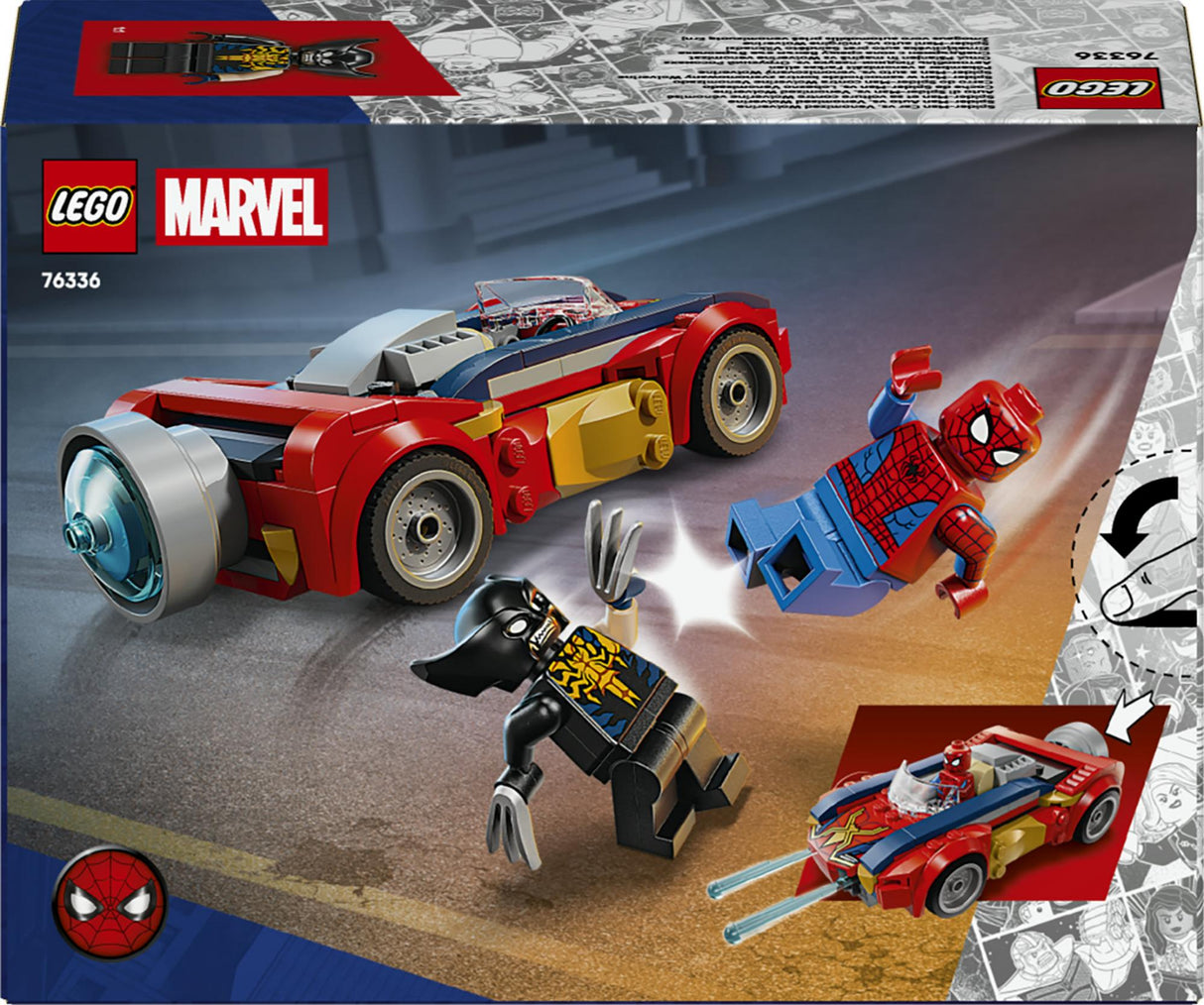LEGO - Super Heroes - Spider-Man Car vs. Venomized Wolverine (76336) LEGO