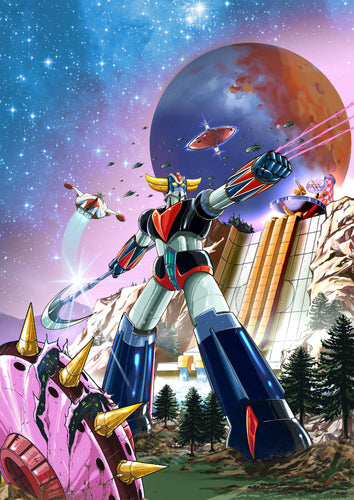 UFO Robot Grendizer: The Feast of the Wolves – PlayStation 4 – illustration og logo