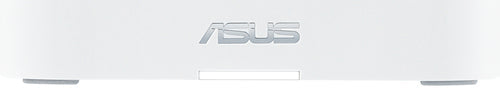 ASUS ZenWiFi BT8 i hvid – underside med ASUS-logo