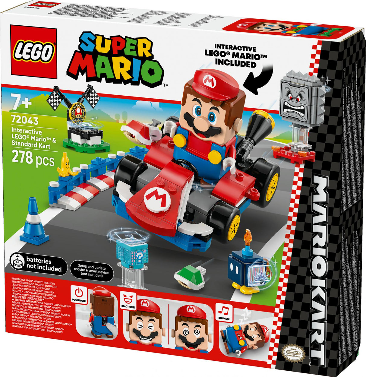 LEGO - Super Mario - Mario Kart™: Interactive LEGO® Mario™ & Standard Kart (72043) LEGO