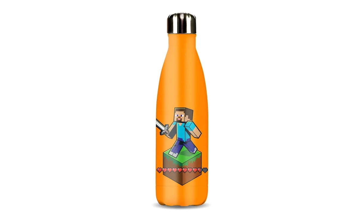 Minecraft Aluminium-Trinkflasche 600 ml – Orange