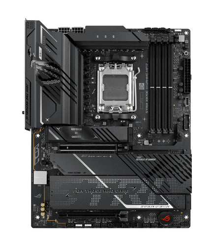 ASUS ROG STRIX X870E-H GAMING WIFI7 – ATX AM5 bundkort – set ovenfra
