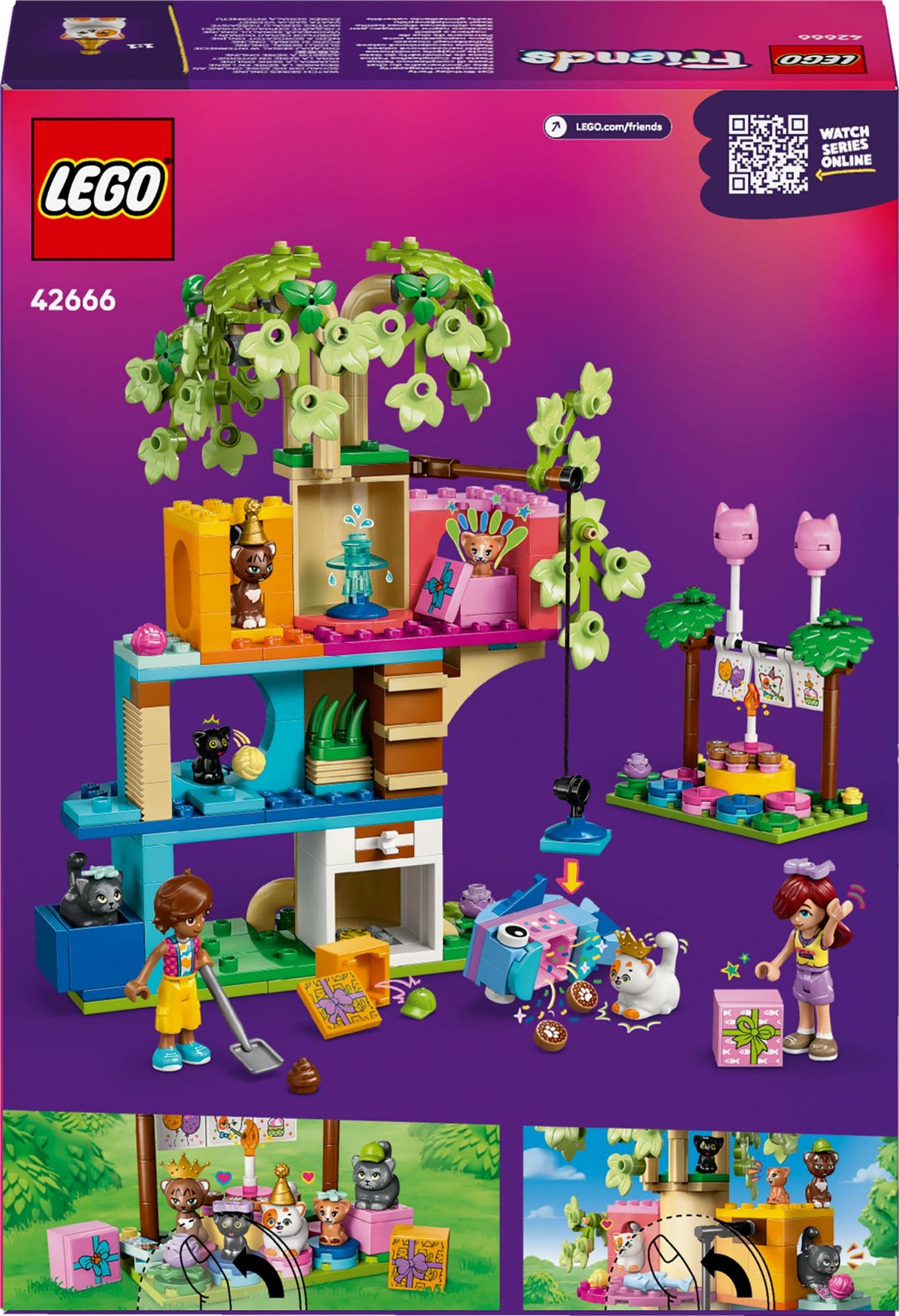 LEGO - LEGO Friends - Cat Birthday Party & Tree House (42666) LEGO