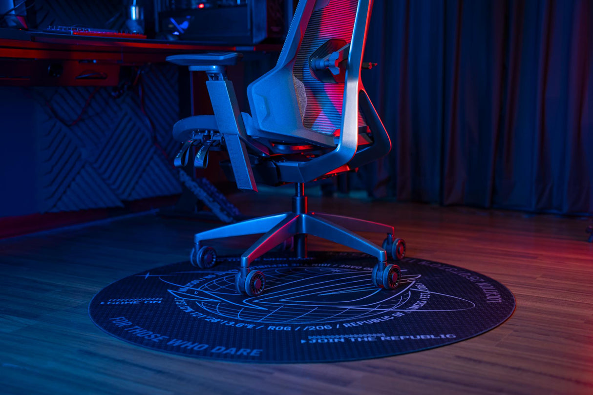 ASUS ROG Cosmic Mat - 117 cm diameter floor mat for gaming/office chair ASUS