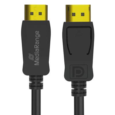 MediaRange DisplayPort Kabel, Ver. 2.1, 40 Gbps, 2.0m, sw MediaRange