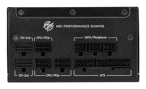 MSI MPG A1000GS PCIE5 1000 W strømforsyning - 80 PLUS Gold - visning 2