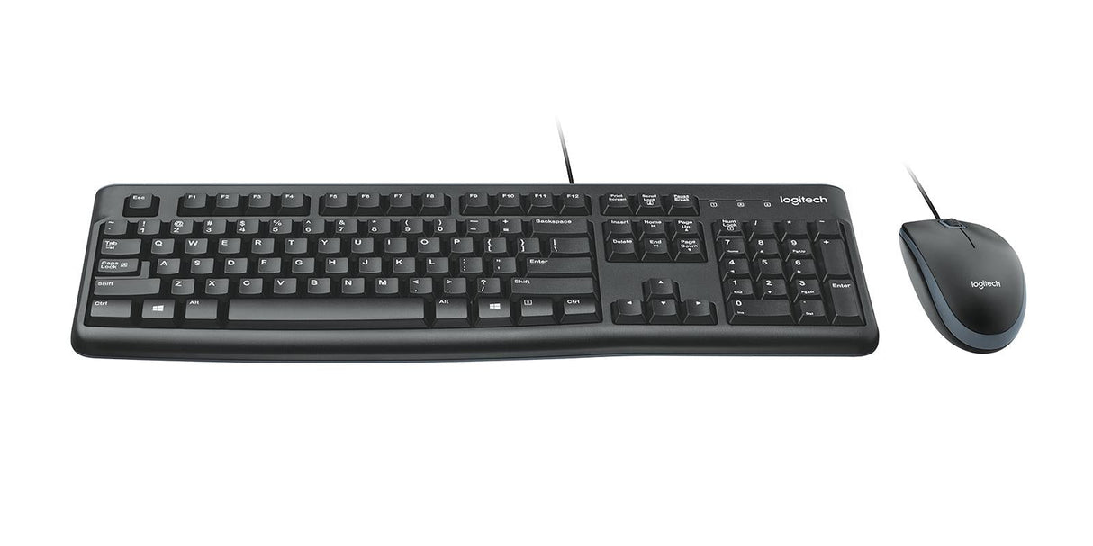 Logitech Desktop MK120 Tastatur og mus-sæt Kabling Nordisk Logitech