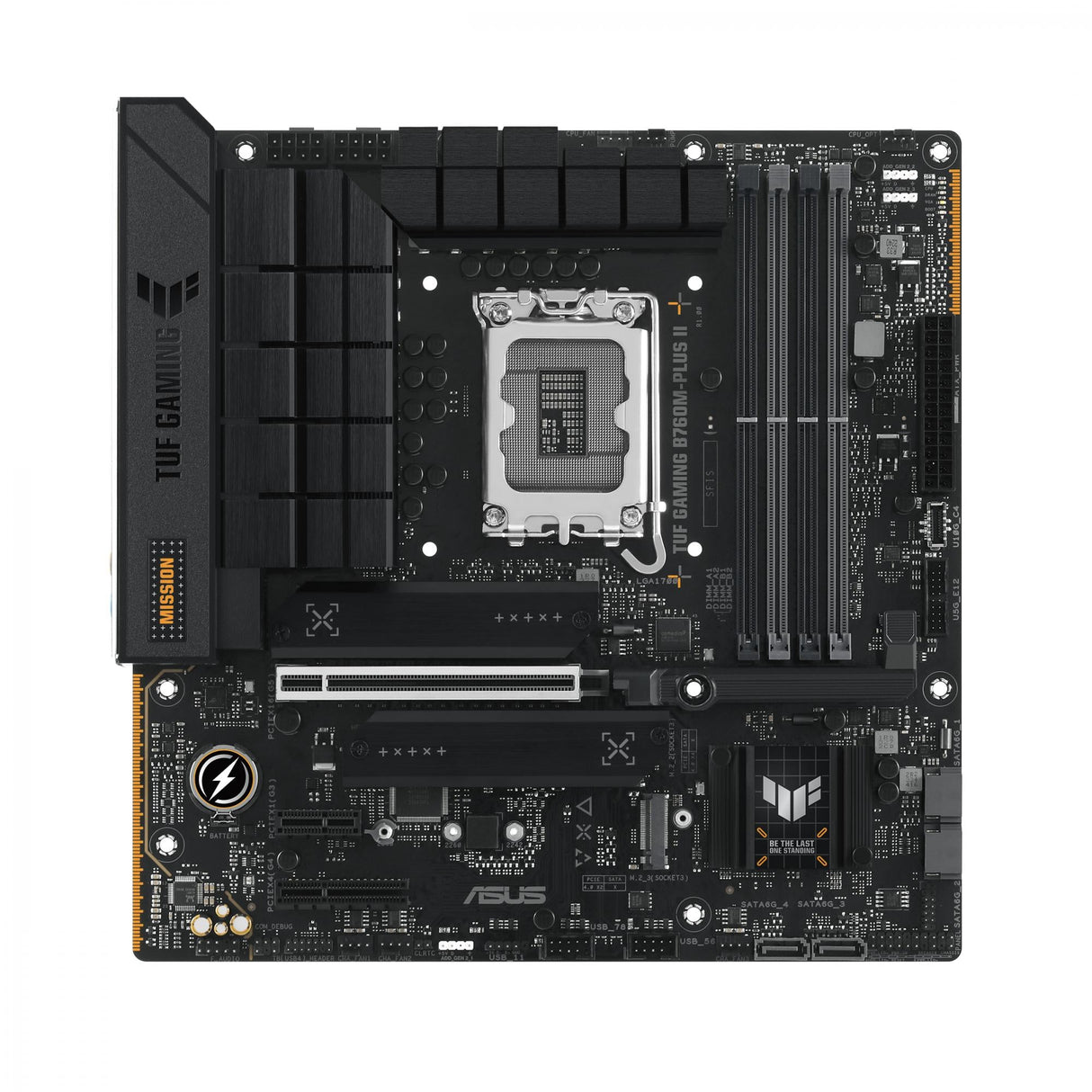 ASUS TUF GAMING B760M-PLUS II (mATX, B760, LGA 1700, DDR5) ASUS