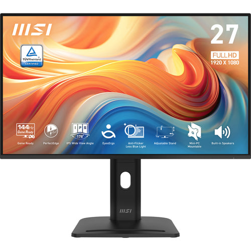 MSI PRO MP275PG E14 – 27″ skærm, 1920 × 1080, 144 Hz – skærmens egenskaber