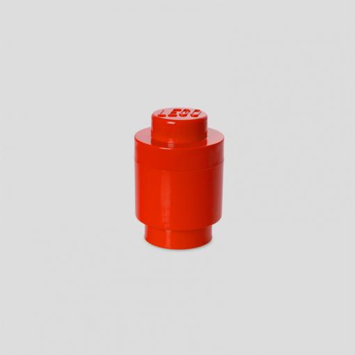 Room Copenhagen LEGO Storage Brick 1 round red - RC40301730 Room Copenhagen