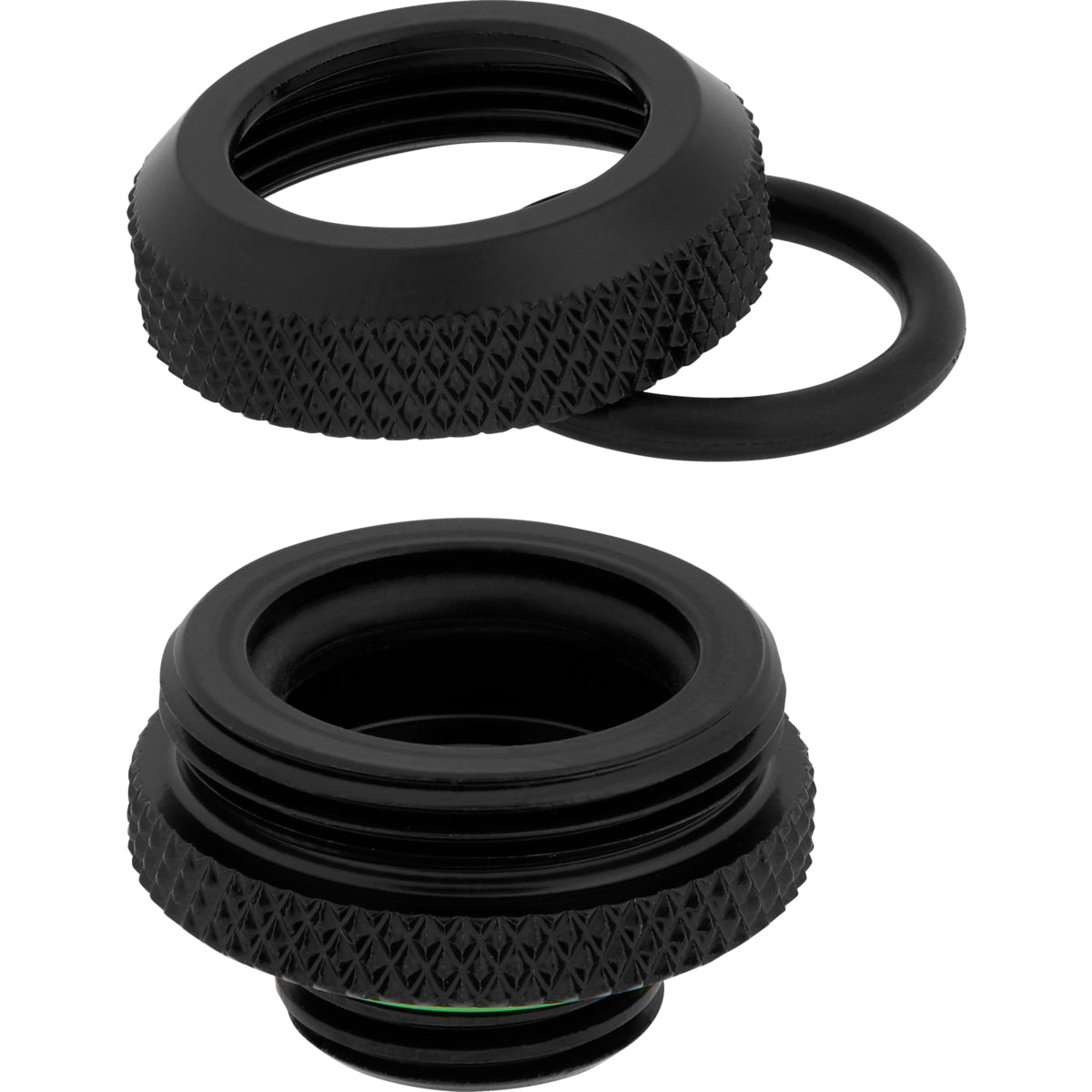 CORSAIR Hydro X Series XF Hardline 14mm OD Fitting Kølevæske system tilpasning 4-pack Sort