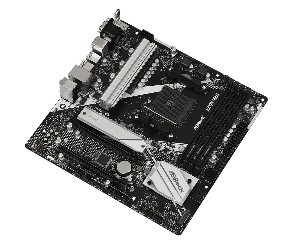 ASRock A520M Pro4 Micro-ATX AM4 AMD A520 ASRock
